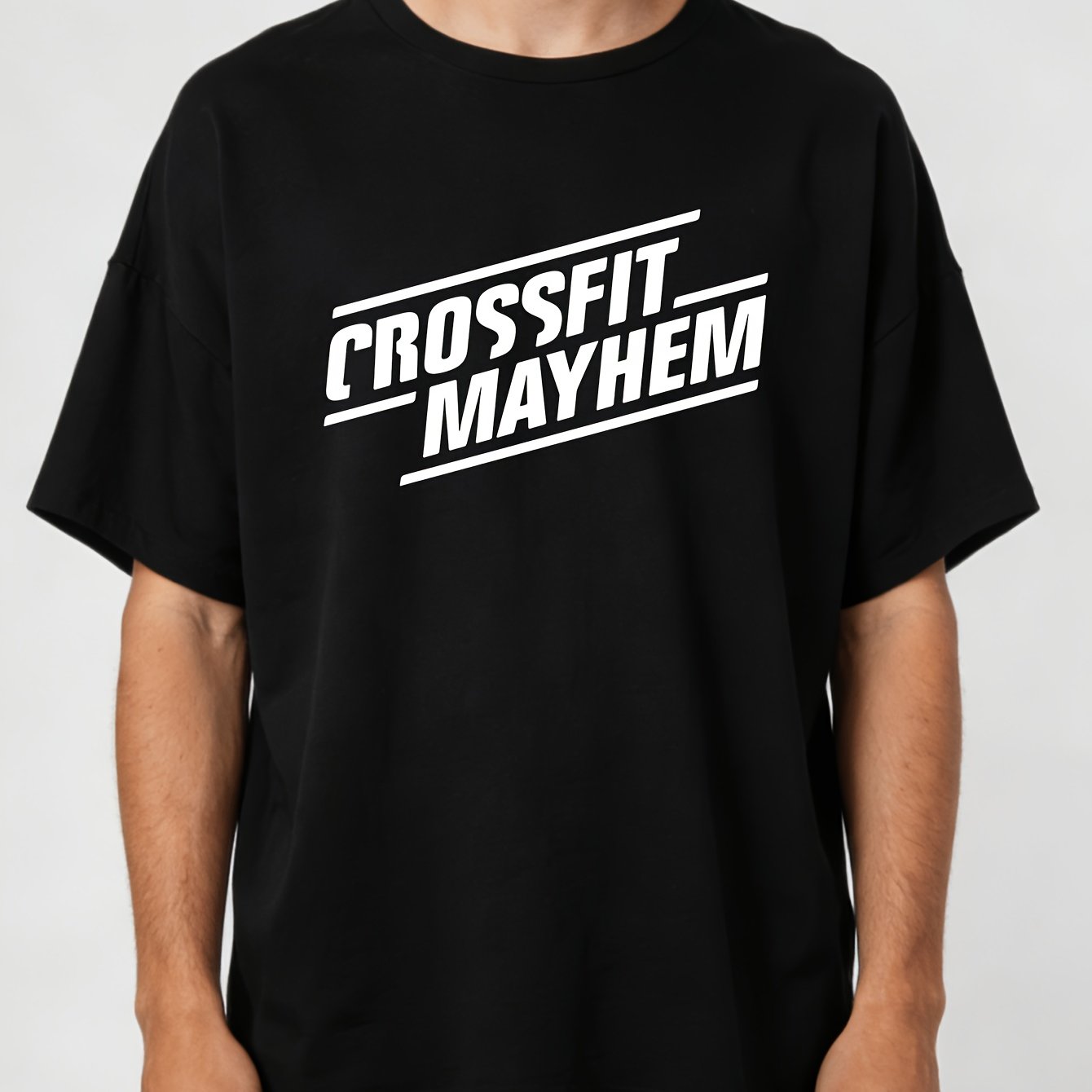 Crossfit Mayhem - Men's Crossfit Mayhem Pattern T-shirt -