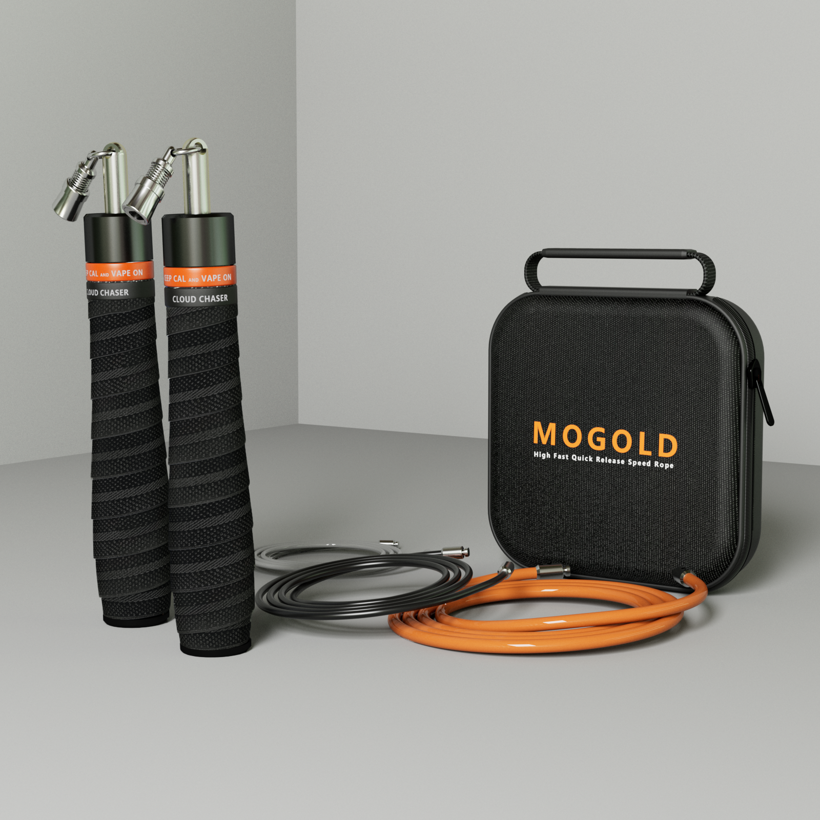 Crossfit No Equipment - MOGOLD Weight Three Rope Jump Rope