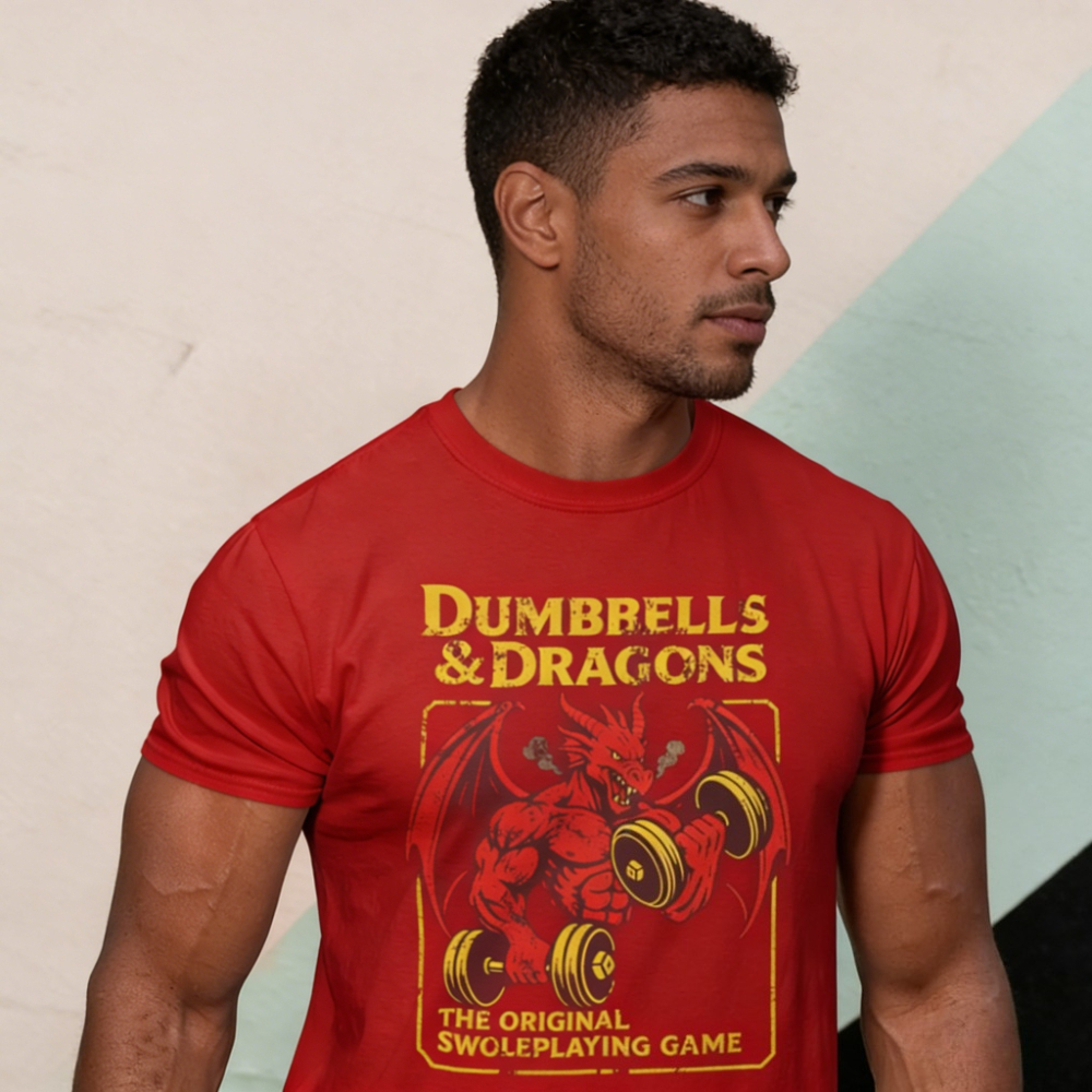 Funny Gym Dnd T Shirt Dungeons - đánh giá và giá Crossfit Mayhem