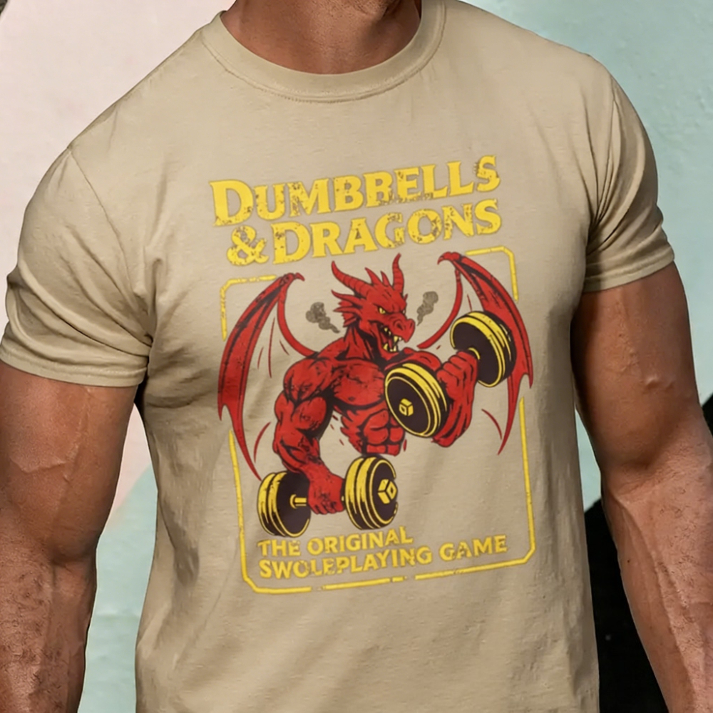 Funny Gym Dnd T Shirt Dungeons - đánh giá và giá Crossfit Mayhem