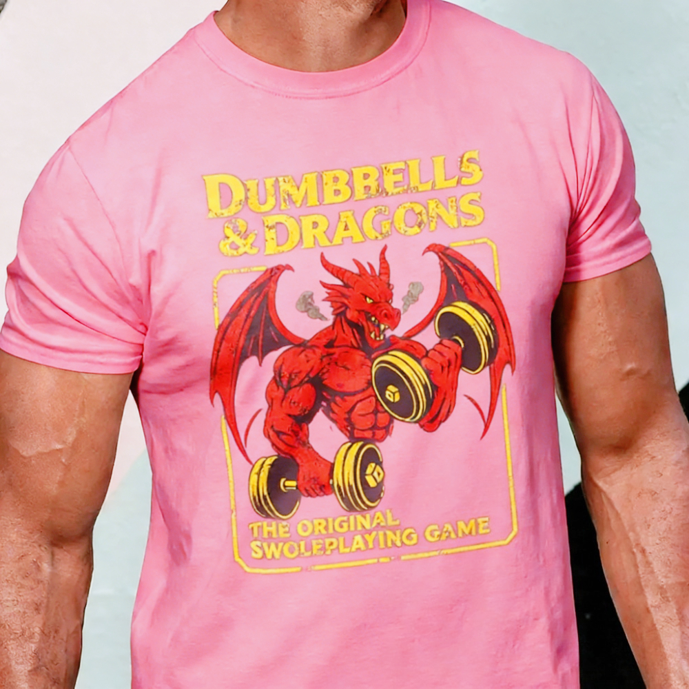 Funny Gym Dnd T Shirt Dungeons - đánh giá và giá Crossfit Mayhem